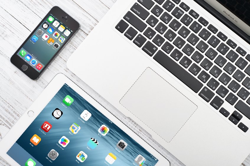 iPad, iPhone e Macbook